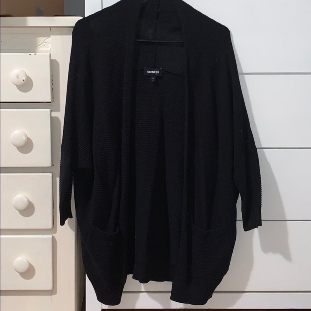 Black express cardigan